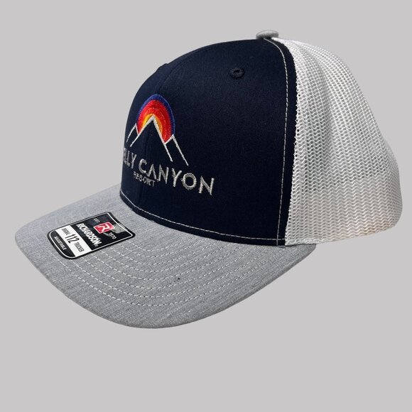 Kelly Resort Embroidered Hat Snap Navy Gray White Trucker Mesh Dads Cap Mens - Picture 3 of 8